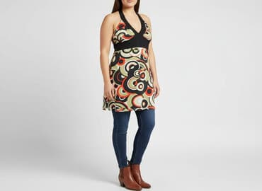 sukienka dekolt halter: Sukienka damska, rozmiar 3XL — 1