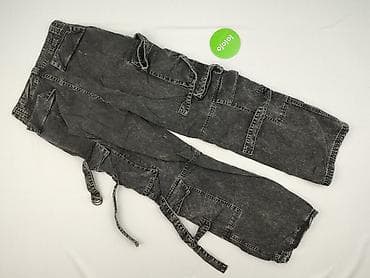 oversized jeans: Bershka, Spodnie cargo damskie, rozmiar S — 3