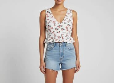 crop sukienki: Top damski, rozmiar L — 6