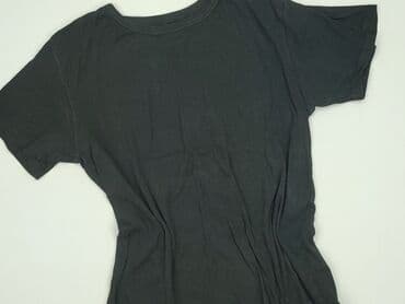 czarne t shirty w serek damskie: F&F, T-shirt damski, rozmiar L — 1