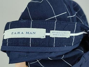 mango tshirt: Męskie spodnie ZARA MAN w kratę windowpane. - Kolor: granatowy z — 7
