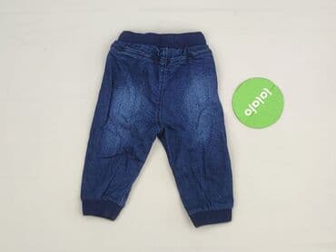 skórzana kurtka i futrzana kamizelka: Denim pants, Fox&Bunny, 6-9 months, condition - Perfect — 3