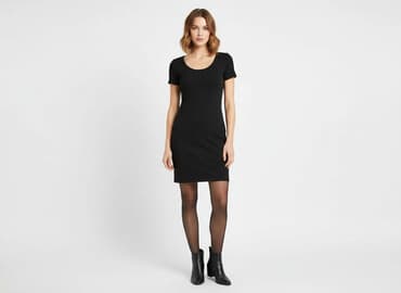 czarna sukienka mini h m: H&M, Sukienka damska, rozmiar M — 1