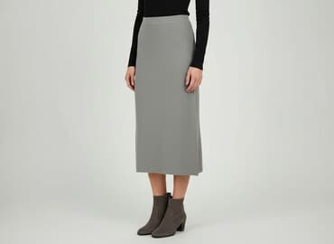 spódnice ołówkowe prążkowane: House, Spódnica damska, rozmiar L — 1