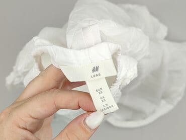 białe luźna bluzki: H&M L.O.G.G., Tunika damska, rozmiar XS — 4