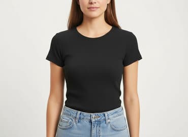 koszulki z długim rękawem damskie abercrombie amp: FB Sister, T-shirt damski, rozmiar M — 6