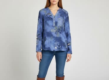 srebrne bluzki wieczorowe: Bluzka damska, rozmiar S — 7