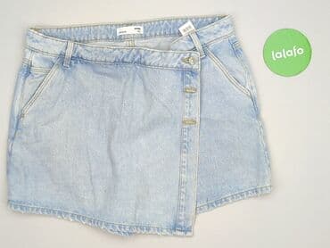 krótkie spodenki jeansowe wysoki stan: Denim, Szorty damskie, rozmiar XL — 2