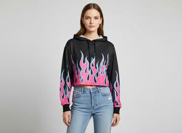 świąteczne bluzy dla całej rodziny: Shein, Bluza z kapturem damska, rozmiar XS — 1