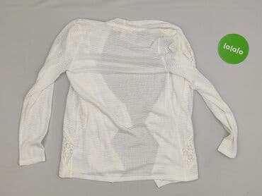 sweter z transparentnymi rękawami: Pink, Kardigan damski, rozmiar S — 3