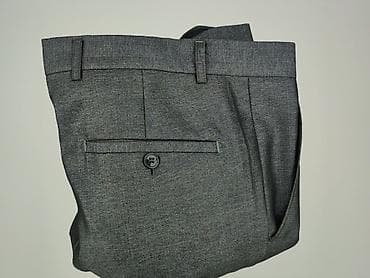 only tailoring: Męskie spodnie garniturowe – grafitowe - Klasyczny krój z kantem - — 6