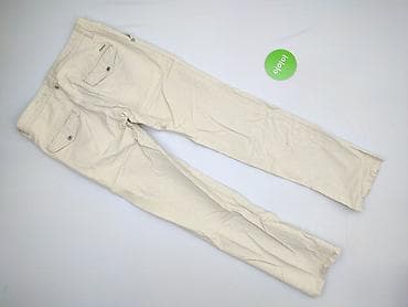 bluza pull and bear: Męskie spodnie lniane MONDO - Rozmiar z metki: W32/L34 (pas 32 — 3