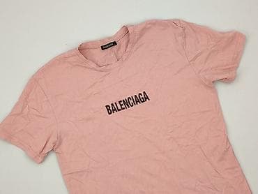 rozowy: Balenciaga, T-shirt damski, rozmiar L — 1