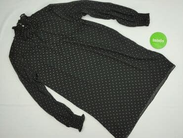 czarną sukienka z białym kołnierzykiem h m: H&M, Sukienka damska, rozmiar M — 3