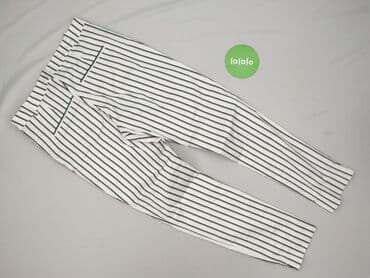 spodnie z lampasami h m: H&M, Material trousers for women, size M — 4