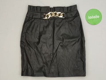 spódnice czarne eko skóra: Spódnica damska, rozmiar S — 3