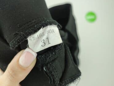 jeansy z gumka w pasie: Spodnie materiałowe damskie, rozmiar M — 5