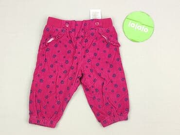 spodnie od pizamy w hello kitty: Baby material trousers, 1-3 months, 56-62 cm, Lupilu, condition - Very good — 2