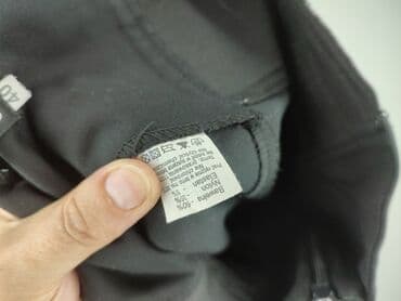 legginsy damskie plus size: Material trousers for women, size L (EU 40) — 5