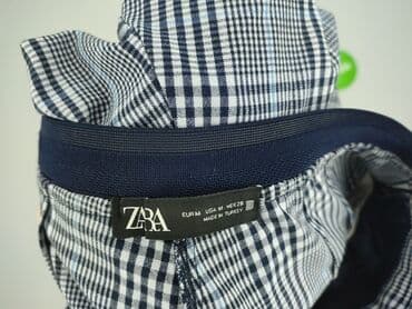 spodnie w pepitkę zara: Zara, Spodnie materiałowe damskie, M — 5