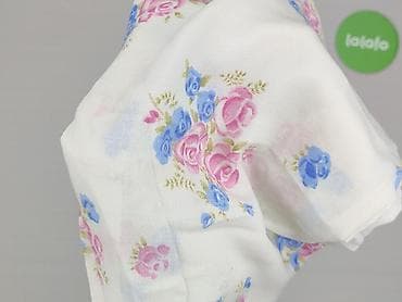 tkanina welur: Chusteczka materiałowa w kwiaty – unisex - Wzór: drobne róże w — 4