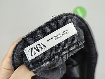 zara len: Zara, Jeansy damskie, rozmiar L — 4