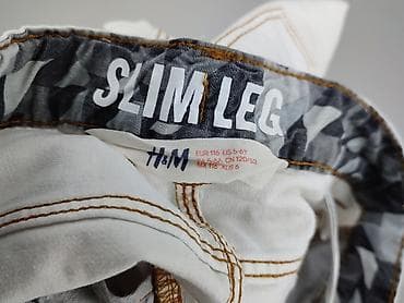 białe bluzki boho: Spodnie jeansowe, H&M, 5-6 lat, 116, stan - Bardzo dobry — 4