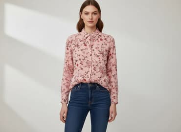 koszula rozowa sinsay: Basic, Koszula damska, rozmiar S — 6