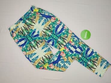 spodnie cyfrowa flora: Spodnie materiałowe damskie, rozmiar M — 3