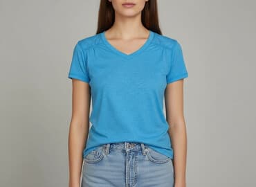 t shirt damski gładki: T-shirt damski, rozmiar S — 6