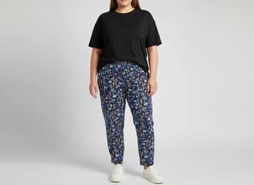 spodnie ze streczem co to znaczy: Spodnie materiałowe damskie, rozmiar 4XL — 1