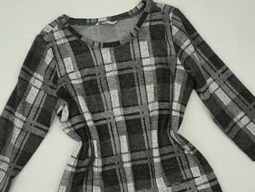 bluzka w kratę czarno biala: Tu, Tunika damska, rozmiar XL — 2
