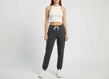 spodnie dresowe wysoki stan: Sinsay, Spodnie dresowe damskie, rozmiar M — 1