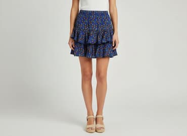 spódniczka mini z falbanką: Spódnica damska, rozmiar S — 6