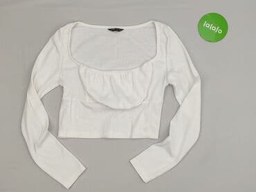 koszulka z długim rękawem w paski: Shein, Top damski, rozmiar M — 2