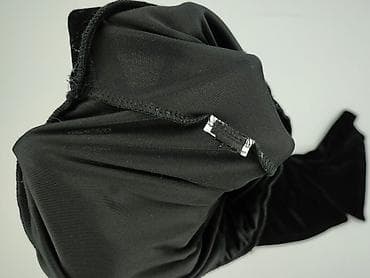 chicaca spodnie: Czarne damskie spodnie z weluru - Materiał: miękki, elastyczny welur — 4