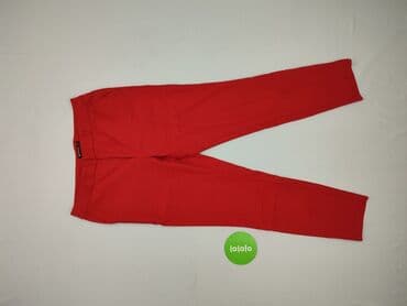 jakie rajstopy do srebrnej sukienki: Stradivarius, Material trousers for women, size S (EU 36) — 2