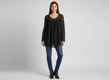 eleganckie bluzki czarne: TU Woman, Bluzka damska, rozmiar S — 6