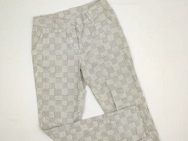 legginsy damskie plus size: Material trousers for women, size S (EU 36) — 1