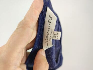 granatowa bluzka na ramiączkach: F&F, Tunika damska, rozmiar XS — 4