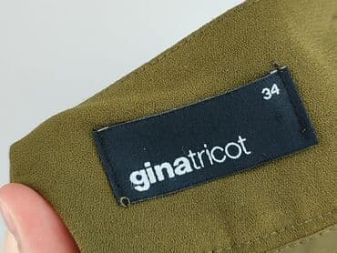 jeansy damskie podarte: Gina Tricot, Material trousers for women, size XS (EU 34) — 4