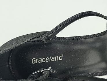 buty uncome: Czarne czółenka damskie Graceland - Rozmiar: 37 - Obcas: niski — 7