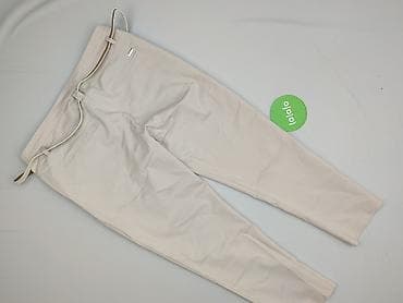 white jeans: Chic, Spodnie materiałowe damskie, rozmiar 2XL — 3