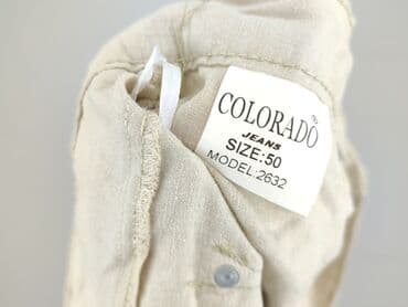 kremowe jeansy damskie: Spodnie 3/4 damskie, rozmiar 5XL — 5