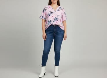 bluzka hawajska damska: Flamingo, Bluzka damska, rozmiar 2XL — 5