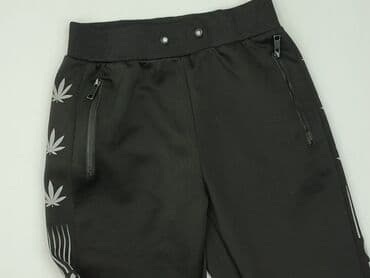 spodnie czarne blyszczace: Spodnie dresowe dla mężczyzn, M — 1