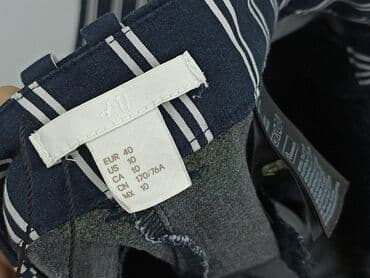 hm spodnie w paski: H&M, Spodnie materiałowe damskie, rozmiar L — 4