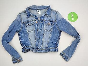 biala kurtka: H&M, Kurtka jeansowa damska, rozmiar L — 2