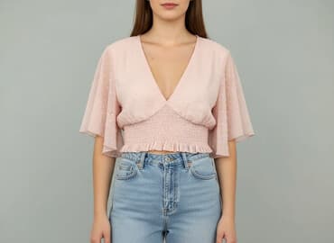 shein sukienki na komunie plus size: Shein, Bluzka damska, L — 7