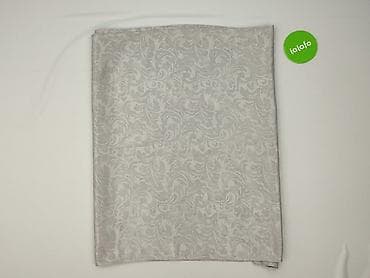 Dom i ogród: Zasłona dekoracyjna z podszewką – wzór roślinny, jasnoszary/srebrzysty — 2